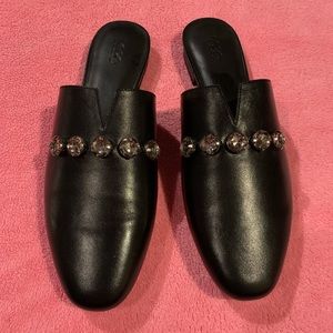 New LOGO Jackie mules 8 black